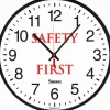 AbilityOne 6645016986556 Clock Wall Quartz &Safety First& 12-3/4& Diameter Black Frame - One-stop shop for professional tools and equipment.