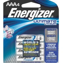 AbilityOne L92Bp4 Energizer Ultimate Lithium Aaa Batteries - Aaa - Lithium (Li) - 1.5 V Dc - 4 / Pack - One-stop shop for professional tools and equipment.