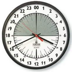AbilityOne 6645013425313 SKILCRAFT 24-Hour Slimline Wall Clock - 9 1/4& Diameter, Brown - Analog - Quartz - One-stop shop for professional tools and equipment.