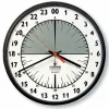AbilityOne 6645013425314 SKILCRAFT 24-Hour Slimline Wall Clock - 12-3/4& Diameter, Brown - Analog - Quartz - One-stop shop for professional tools and equipment.