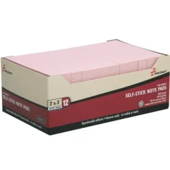 AbilityOne 7530012074354 SKILCRAFT Self-Stick Note Pads - 2& x 3&, Plain, Blue - 2& x 3& - Blue - Paper - Self-adhesive, Removable, Indispensable - 1Dozen - One-stop shop for professional tools and equipment.