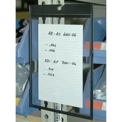 Aigner Label Holder JTH0609 Job Ticket Holder, 11& x 14& Inch, Clear, Black Edge, 10/Box - One-stop shop for professional tools and equipment.