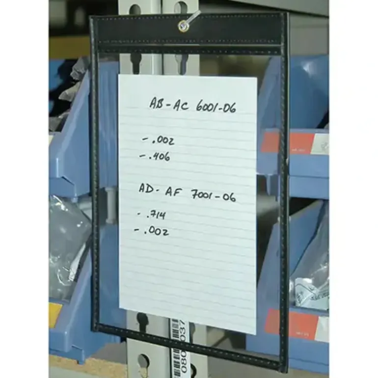 Aigner Label Holder JTH0609 Job Ticket Holder, 11& x 14& Inch, Clear, Black Edge, 10/Box - One-stop shop for professional tools and equipment.