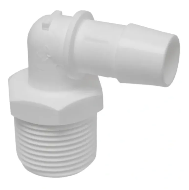 Airgap ET170-012 3/4-inch MIPT x 5/8-inch WHITE PP BARB INSERT 90; ELBOW - One-stop shop for professional tools and equipment.