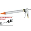 Albion Engineering DL-59-T17A 30oz Air-Powered Bulk Gun w/ Orange Cone Nozzles - One-stop shop for professional tools and equipment.