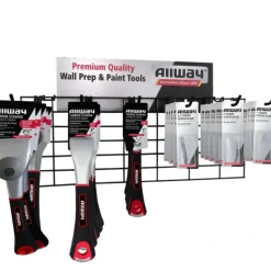 Allway CBSM6 30-Piece Soft-Grip Carbide Scraper Merchandiser - One-stop shop for professional tools and equipment.