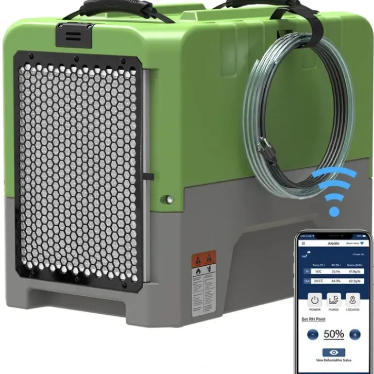 AlorAir Storm LGR Extreme Smart App Control 180PPD Commercial Dehumidifier for Crawl Space with Pump - Green - One-stop shop for professional tools and equipment.