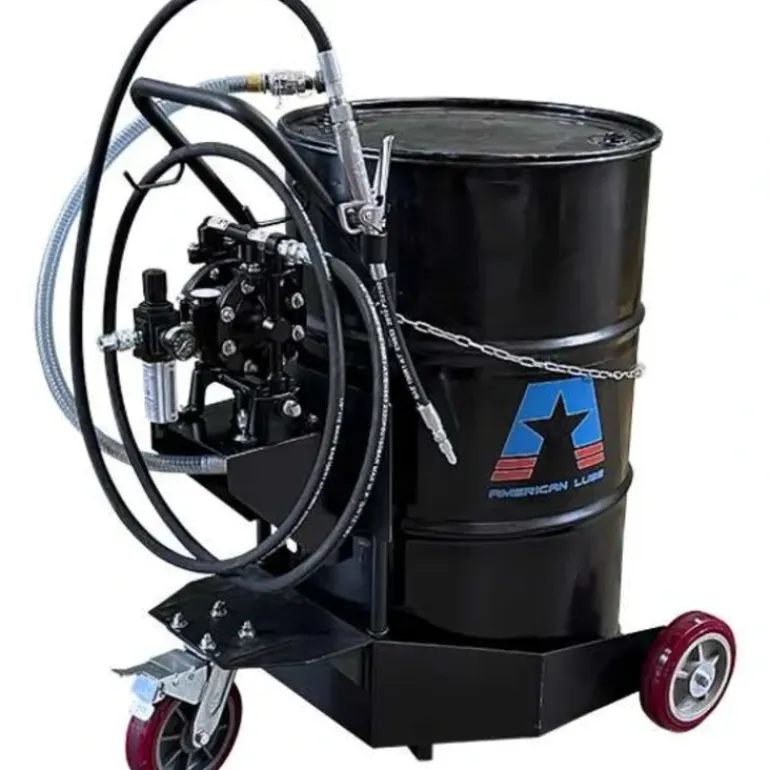 American Lube TIM-732-AL Portable, Air-Operated Oil Pump Package for 55-Gallon Drum - One-stop shop for professional tools and equipment.