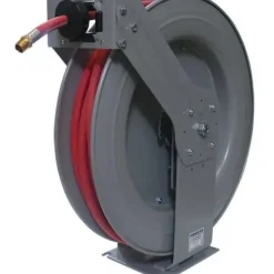 American Lube TIM-3108-100P 1/2& x 100' Platinum Series Premium Double-Arm Air/Water/WWS Reel with Rubber Hose - One-stop shop for professional tools and equipment.