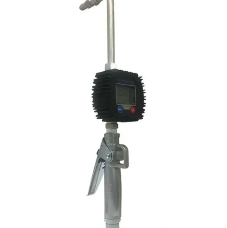 American Lube TIM-601-RMGO Digital Metered Control Handle for Oils or ATF with Rigid Extension & 90 Degree Manual Non-Drip Tip - One-stop shop for professional tools and equipment.