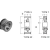 Bando P32-8M-30 HT QD Timing Belt Pulley (D) - One-stop shop for professional tools and equipment.