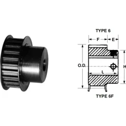 Bando P34-S14M-60 STS MPB Timing Belt Pulley - One-stop shop for professional tools and equipment.