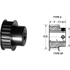 Bando P34-S14M-80 STS MPB Timing Belt Pulley - One-stop shop for professional tools and equipment.