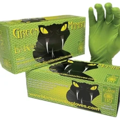 Black Mamba GMG-130 Disposable, Biodegradable Nitrile Gloves, Hi-Viz Green, 7 mil Thickness, Powder & Latex Free, Industrial Grade, 100 Per Box, XL - One-stop shop for professional tools and equipment.