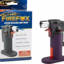 Blazer 189-9278 Firefox Mini - Refillable Butane Torch - Purple - One-stop shop for professional tools and equipment.