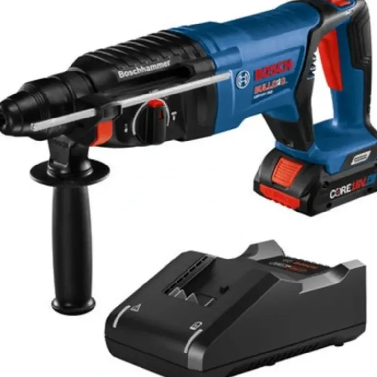 Bosch GBH18V-26DK15 18V Ec Brushless Sds-Plus® Bulldog 1 In. Rotary Hammer Kit With (1) Core18V 4.0 Ah Compact Battery - One-stop shop for professional tools and equipment.