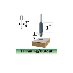 Bosch 85269MC Ct 3/8 X 1/2 Flush Trim W/Bb 2F 1/4S - One-stop shop for professional tools and equipment.
