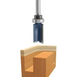 Bosch 85680M 1/2 In. X 1 In. Carbide Tipped 2-Flute Top Bearing Straight Trim Bit - One-stop shop for professional tools and equipment.