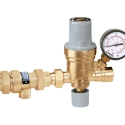 Caleffi 574167A COMBO AutoFill™ 1& Press inlet X 1& NPT outlet w/ Pressure gauge ASSE 1013 - One-stop shop for professional tools and equipment.