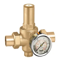 Caleffi 536054A 109 PressCal™ HP PRV Low Range (10 - 90 psig) Dual Union 3/4& sweat - One-stop shop for professional tools and equipment.