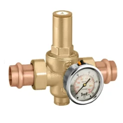 Caleffi 536044A 106 PressCal™ HP PRV Low Range (10 - 90 psig) Dual Union 1/2& press - One-stop shop for professional tools and equipment.
