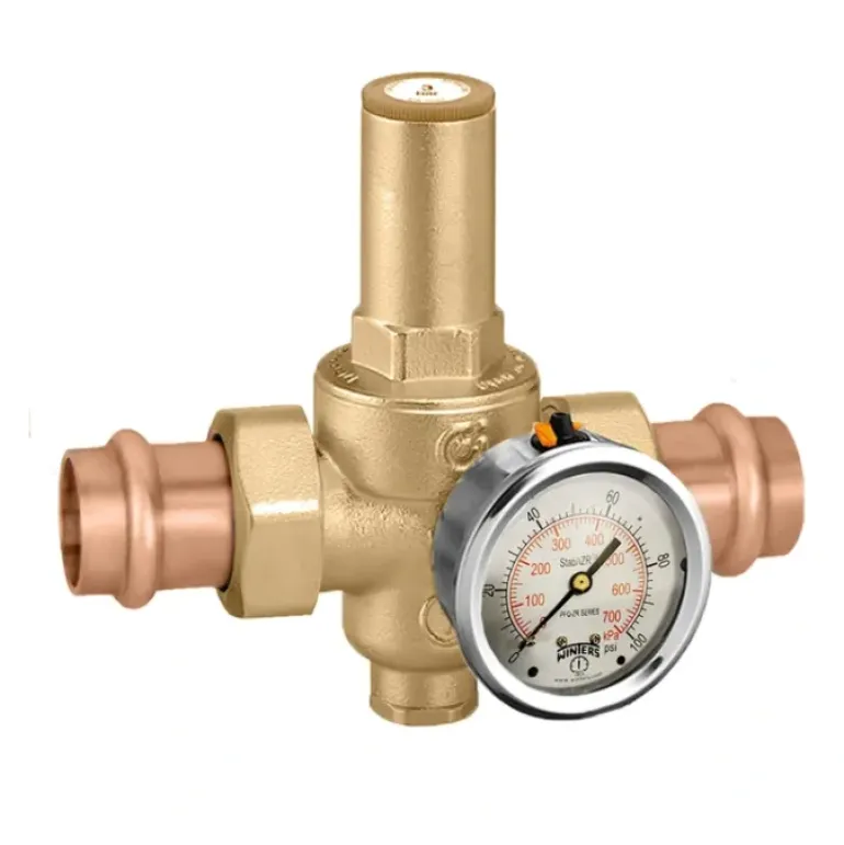 Caleffi 536044A 106 PressCal™ HP PRV Low Range (10 - 90 psig) Dual Union 1/2& press - One-stop shop for professional tools and equipment.