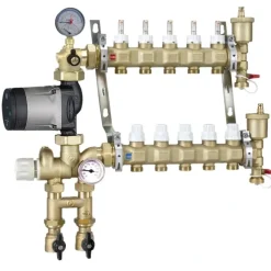 Caleffi 1725C1AHE IN Low Temp Manifold mixing station 3-Ports, Alpha Pump Inverted - One-stop shop for professional tools and equipment.