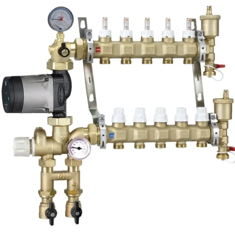 Caleffi 1725D1AHE IN Low Temp Manifold mixing station 4-Ports, Alpha Pump Inverted - One-stop shop for professional tools and equipment.
