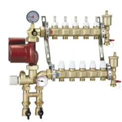 Caleffi 1725G1A Low Temp Manifold mixing station 7-Ports, 3 speed pump - One-stop shop for professional tools and equipment.