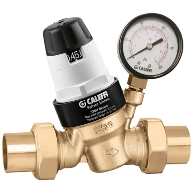 Caleffi 535981HA PressCal™ PRV ASSE 1003, 1 1/2& Sweat w/ Pressure Gauge - One-stop shop for professional tools and equipment.