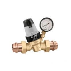 Caleffi 535641HA PressCal™ PRV ASSE 1003, 1/2& Press w/ Pressure Gauge - One-stop shop for professional tools and equipment.