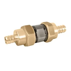 Caleffi NA51247 Dual Union Serviceable low lead check ½& PEX crimp - One-stop shop for professional tools and equipment.