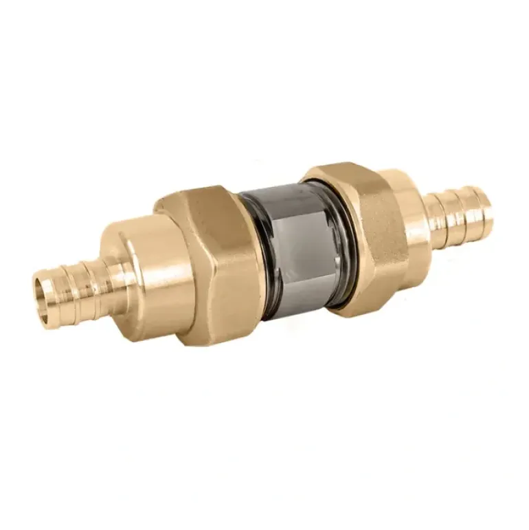 Caleffi NA51247 Dual Union Serviceable low lead check ½& PEX crimp - One-stop shop for professional tools and equipment.