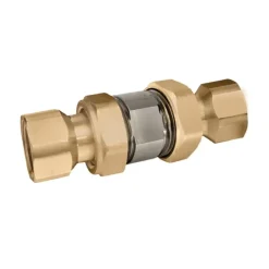 Caleffi NA51373 Dual Union Serviceable low lead check 1-1/4& FNPT - One-stop shop for professional tools and equipment.