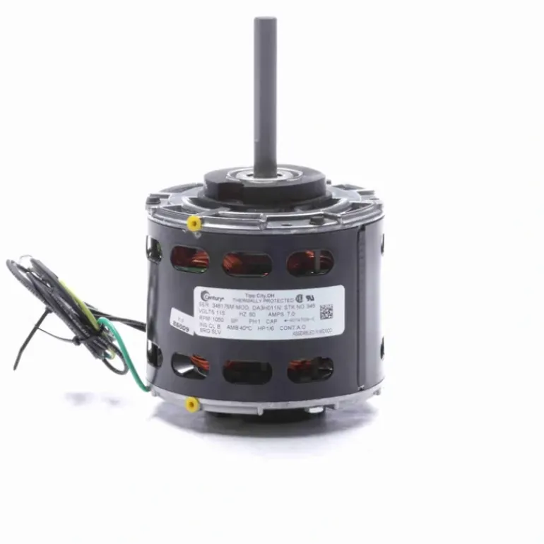 Century Fan and Blower Motor, 1/6 HP, 1 Ph, 60 Hz, 115 V, 1625 RPM, 3 Speed, 42 Frame, OAO - 9714 - One-stop shop for professional tools and equipment.