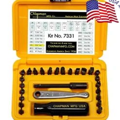Chapman Mfg 7331 Sae + Metric Allen Hex Screwdriver Set-Safety Yellow - One-stop shop for professional tools and equipment.