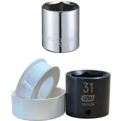 Corro-Protec 953011 Powered Anode Rod Installation Kit with Teflon Tape, 1-1/16 Socket, and 1-3/16 Socket - One-stop shop for professional tools and equipment.