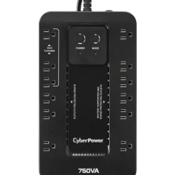 CyberPower EC750GTAA 750VA Desktop UPS - 750 VA/450 W - 120 V AC - 1 Minute - Desktop - 1 Minute - NEMA 5-15P, 12 x NEMA 5-15R, USB - TAA Compliant - One-stop shop for professional tools and equipment.