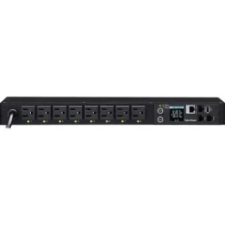 CyberPower PDU41001 Single Phase 100 - 120 VAC 15A Switched PDU - 8 Outlets, 12 ft, NEMA 5-15P, Horizontal, 1U, SNMP, LCD, 3YR Warranty - One-stop shop for professional tools and equipment.