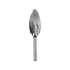 Dedeco 12414 Carbide Bur D/C Flame 1/4 x 3/4 x 1-5/8 (SH-7) 1/Unit - One-stop shop for professional tools and equipment.