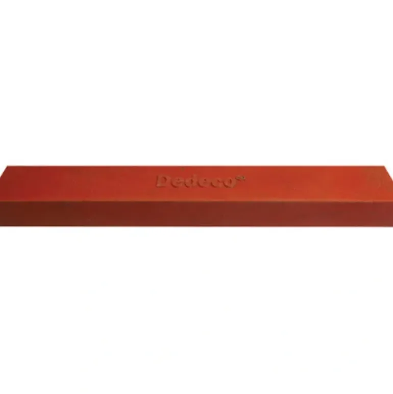 Dedeco 0219 Rubber Abrasive Block/Stick 6 x 1 x 1/2 - Red Fine Silicon Carbide 1/Unit - One-stop shop for professional tools and equipment.