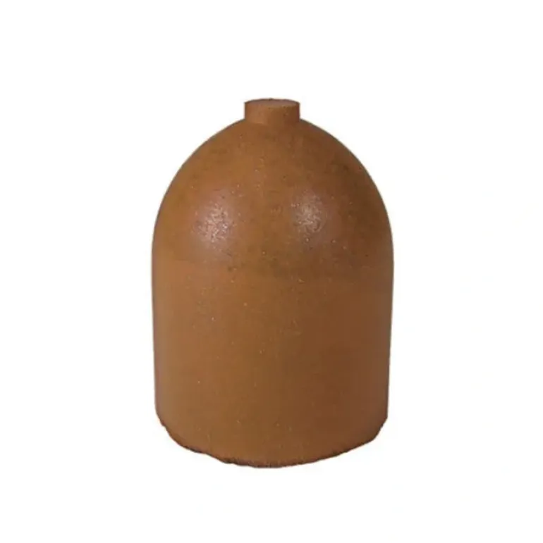 Dedeco 0111 Rubber Abrasive Cone - Bullet 1 x 3/4 - Brown Extra Coarse Aluminum Oxide 1/Unit - One-stop shop for professional tools and equipment.