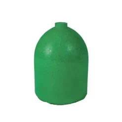 Dedeco 0118 Rubber Abrasive Cone - Bullet 1 x 7/8 - Green Medium Silicon Carbide 1/Unit - One-stop shop for professional tools and equipment.