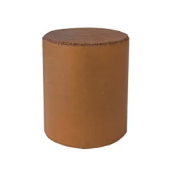 Dedeco 0096 Rubber Abrasive Cone - Cylinder 1 x 7/8 - Brown Extra Coarse Aluminum Oxide 1/Unit - One-stop shop for professional tools and equipment.