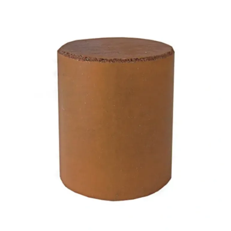 Dedeco 0096 Rubber Abrasive Cone - Cylinder 1 x 7/8 - Brown Extra Coarse Aluminum Oxide 1/Unit - One-stop shop for professional tools and equipment.