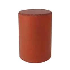 Dedeco 0099 Rubber Abrasive Cone - Cylinder 1 x 7/8 - Red Fine Silicon Carbide 1/Unit - One-stop shop for professional tools and equipment.