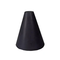 Dedeco 0072 Rubber Abrasive Cone - Tapered 1 x 3/4 - 1/4 Black Coarse Silicon Carbide 1/Unit - One-stop shop for professional tools and equipment.