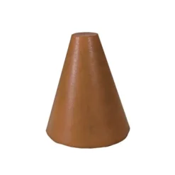 Dedeco 0071 Rubber Abrasive Cone - Tapered 1 x 3/4 - 1/4 Brown Extra Coarse Aluminum Oxide 1/Unit - One-stop shop for professional tools and equipment.
