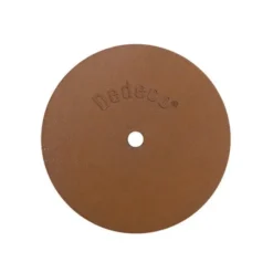 Dedeco 0141 Rubber Abrasive Wheel 3 x 1/2 x 1/4 - Brown Extra Coarse Aluminum Oxide 1/Unit - One-stop shop for professional tools and equipment.