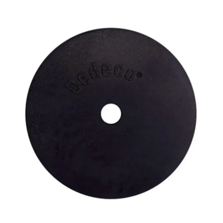 Dedeco 0152 Rubber Abrasive Wheel 4 x 1/2 x 1/2 - Black Coarse Silicon Carbide 1/Unit - One-stop shop for professional tools and equipment.